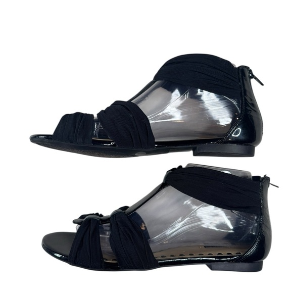 Alex Marie Black Dressy Gladiator Sandals Size 8M | Strappy Ankle Zip - Picture 8 of 10